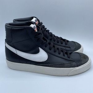 Nike Blazer Mid ‘77 VNTG Black Sail White Sneakers Shoes BQ6806-002 Men's Size 8